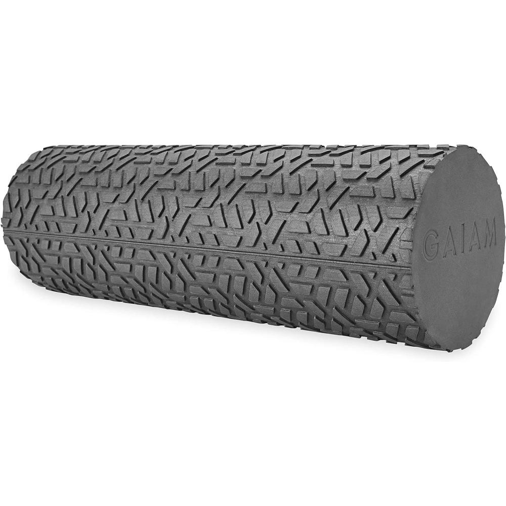 imageGaiam Restore Compact Textured Foam Roller for Muscle Repair and Exercise 12L X 4quot Diameter Massager Roller Ideal for Improved Circulation and Easing Muscle Tension