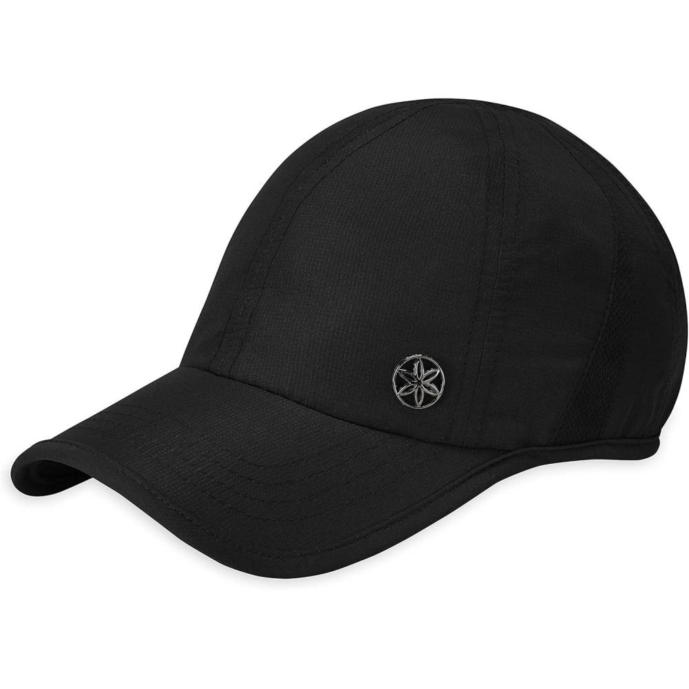 imageGaiam Womens Classic Fitness Running Hat Ponytail Hats with QuickDry Sweatband for Hiking ampamp Summer Beach VacationBlack2