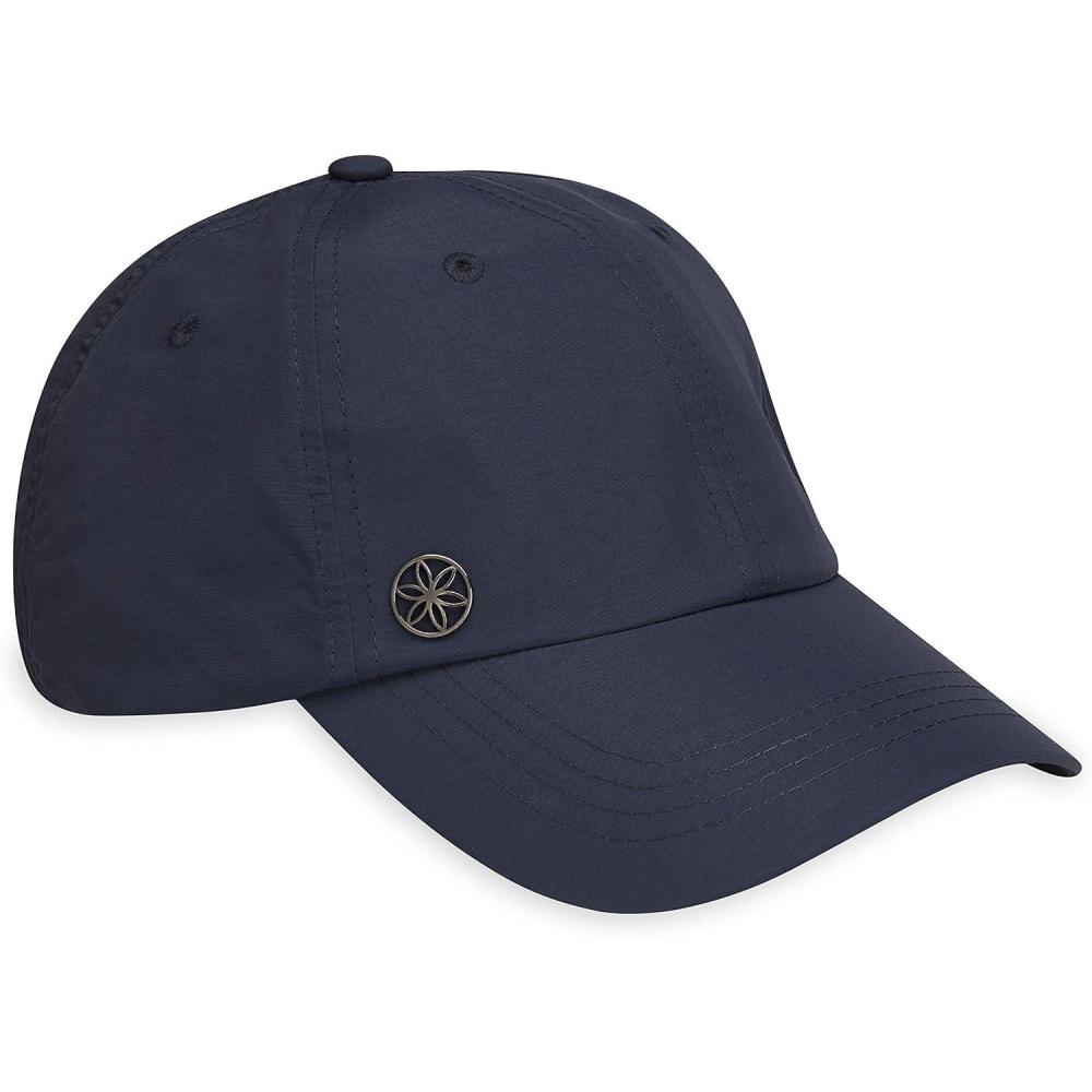 imageGaiam Womens Classic Fitness Running Hat Ponytail Hats with QuickDry Sweatband for Hiking ampamp Summer Beach VacationNavy