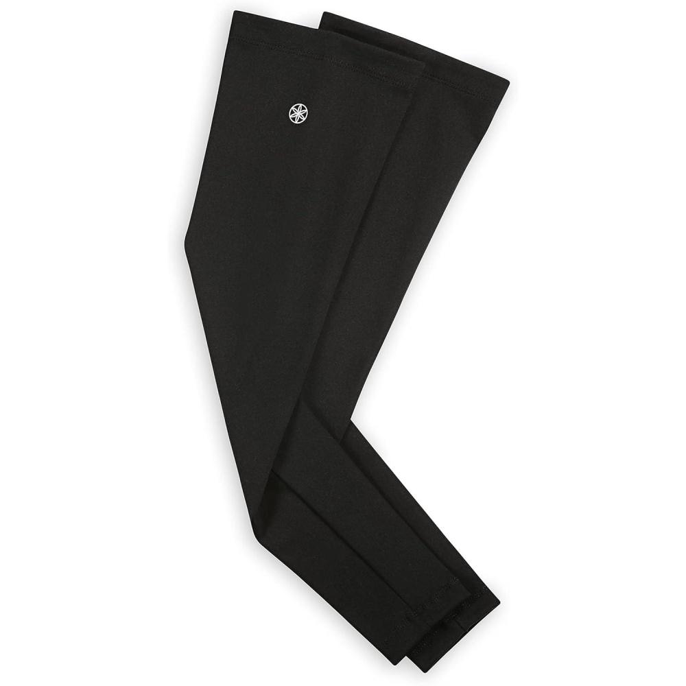 imageGaiam Yoga Compression Sleeves  Pair of Sleeves for Pilates Training General Fitness  ComfortFit Support for Muscles  Sold as Pairs in 18quot Arm and 22quot Leg Sleeve Options One Size Fits MostLeg Sleeves Set of 2