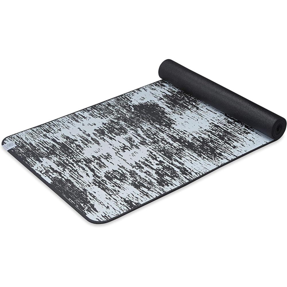 imageGaiam Yoga Mat  6mm InstaGrip Extra Thick ampamp Dense Textured Non Slip Exercise Mat for All Types of Yoga ampamp Floor Workouts 68quot L x 24quot W x 6mm ThickObsidian