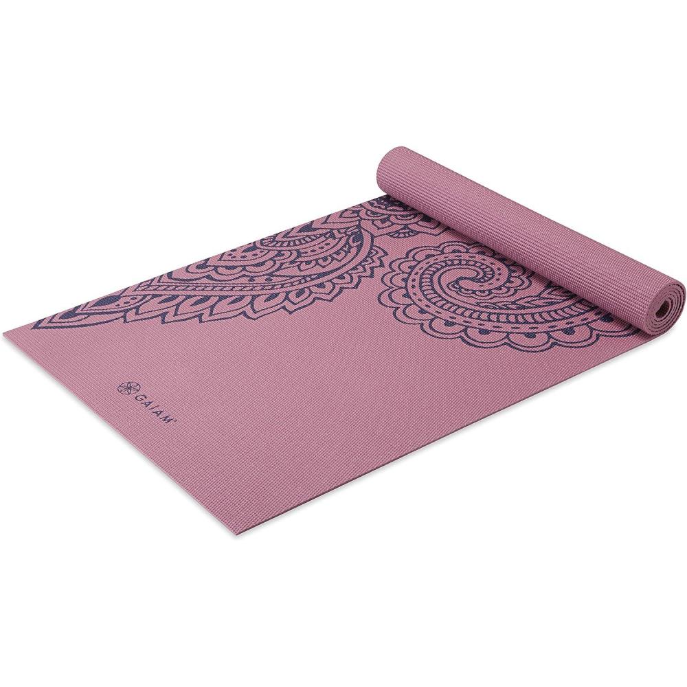 imageGaiam Yoga Mat Premium 5mm Print Thick Non Slip Exercise ampamp Fitness Mat for All Types of Yoga Pilates ampamp Floor Workouts 68quot x 24quot x 5mmPaisley Tropical