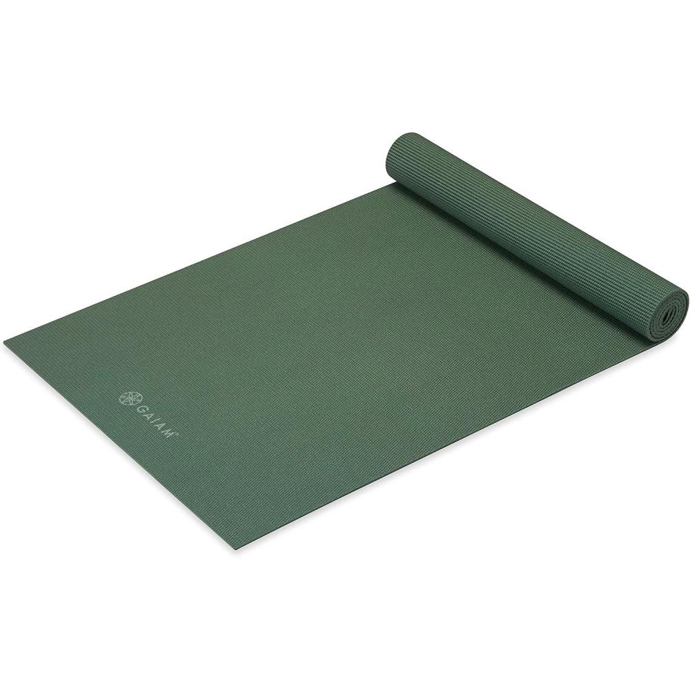 imageGaiam Yoga Mat  Premium 5mm Solid Thick Non Slip Exercise ampamp Fitness Mat for All Types of Yoga Pilates ampamp Floor Workouts 68quot x 24quot x 5mmSagebrush