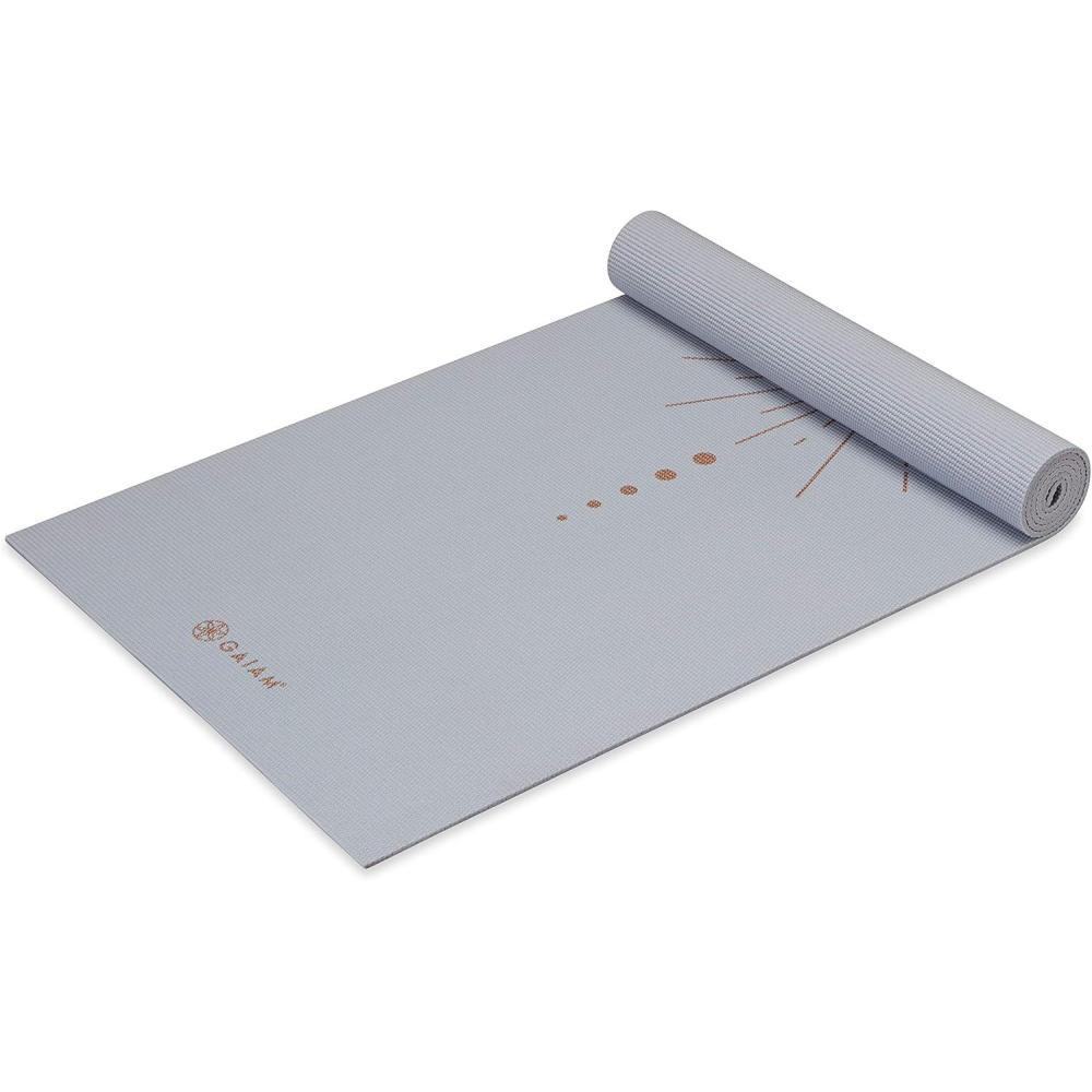 imageGaiam Yoga Mat Premium 6mm Print Extra Thick Non Slip Exercise ampamp Fitness Mat for All Types of Yoga Pilates ampamp Floor Workouts 68quotL x 24quotW x 6mm ThickViolet Vision