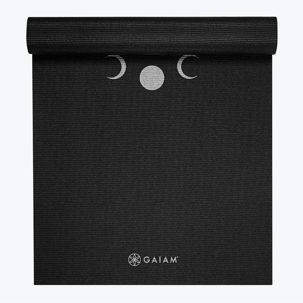 imageGaiam Yoga Mat Premium 6mm Print Extra Thick Non Slip Exercise ampamp Fitness Mat for All Types of Yoga Pilates ampamp Floor Workouts 68quotL x 24quotW x 6mm ThickNew Moon