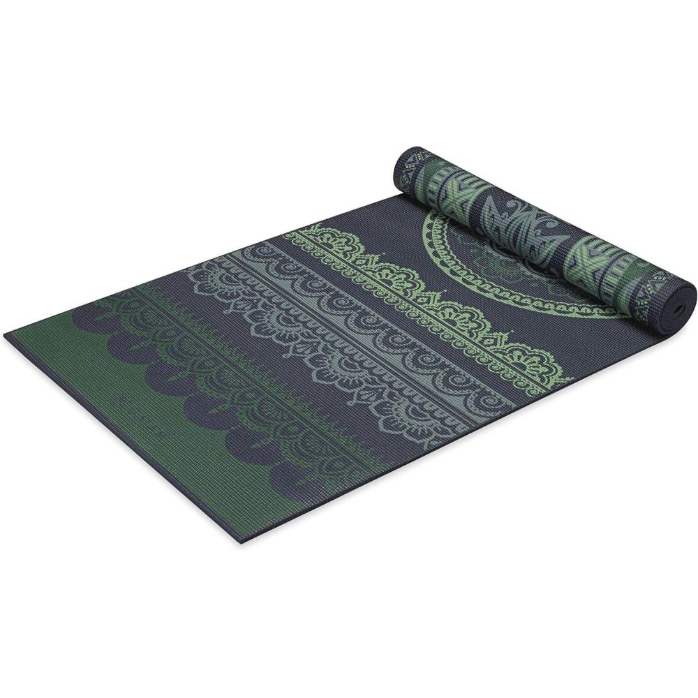 imageGaiam Yoga Mat  Premium 6mm Print Reversible Extra Thick Non Slip Exercise ampamp Fitness Mat for All Types of Yoga Pilates ampamp Floor Workouts 68quot x 24quot x 6mm ThickBoho Folk