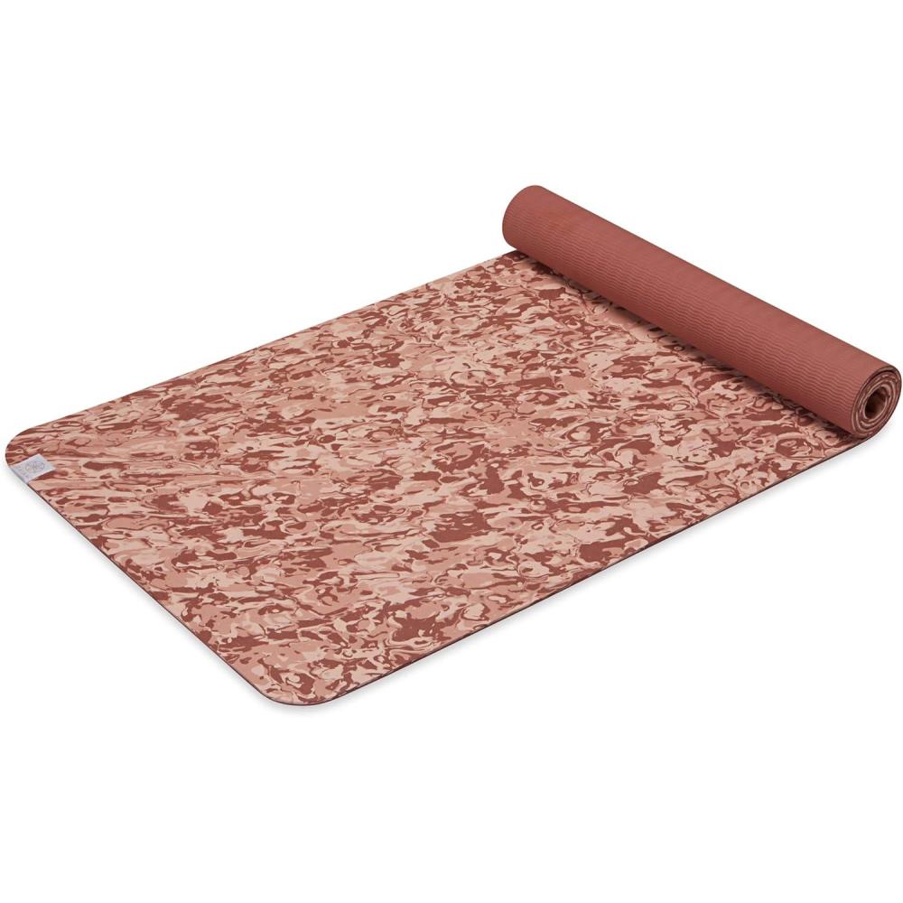 imageGaiam Yoga Mat Performance TPE Exercise ampamp Fitness Mat for All Types of Yoga Pilates ampamp Floor ExercisesEnglish Rose Camo