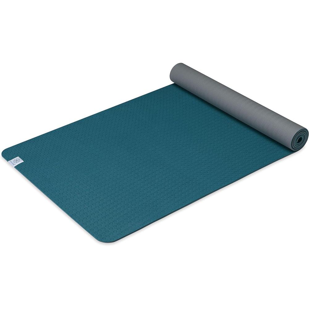 imageGaiam Yoga Mat Performance TPE Exercise ampamp Fitness Mat for All Types of Yoga Pilates ampamp Floor ExercisesLake