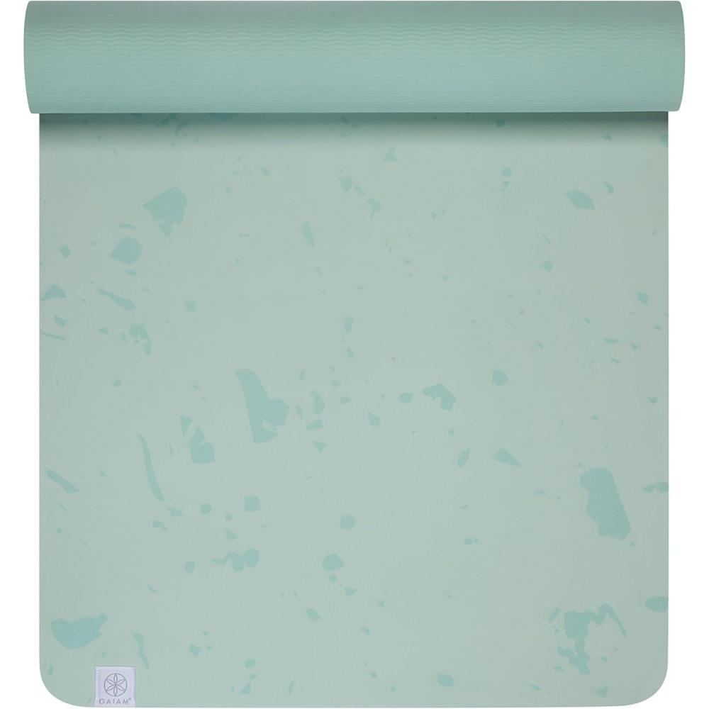 imageGaiam Yoga Mat Performance TPE Exercise ampamp Fitness Mat for All Types of Yoga Pilates ampamp Floor ExercisesSpeckle Sea Salt