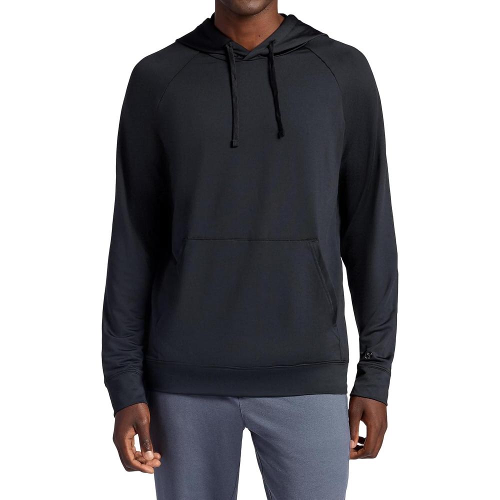 imageGaiam mens Zen Flex Pullover Hoodie Standard Fit Stretch Midweight Terry MaterialBlack