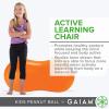 Active Seat Peanut Shaped Bounce Desk Chair, Exercise Yoga Balance Sitting Ball(Orange)