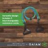 Gaiam 3-in-1 Resistance Band Kit with Comfort-Grip Handles and Interchangeable Strength Bands for High Intensity Training(1 EA)