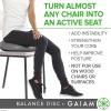 Gaiam Balance Disc Wobble Cushion Stability Core Trainer for Home or Office Desk Chair & Kids Alternative Classroom Sensory Wiggle Seat(Black)