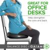 Gaiam Balance Disc Wobble Cushion Stability Core Trainer for Home or Office Desk Chair & Kids Alternative Classroom Sensory Wiggle Seat(Black)