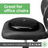 Gaiam Balance Disc Wobble Cushion Stability Core Trainer for Home or Office Desk Chair & Kids Alternative Classroom Sensory Wiggle Seat(Black Cushion)