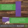 Gaiam Beginner’s Yoga Starter Kit (Yoga Mat, Yoga Block, Yoga Strap)(Purple)