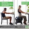 Gaiam Classic Backless Balance Ball Chair – Exercise Stability Yoga Ball Premium Ergonomic Chair for Home and Office Desk with Air Pump, Exercise Guide and Satisfaction Guarantee