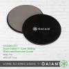 Gaiam Core Sliding Discs – Dual Sided Workout Sliders for Carpet & Hardwood Floor – Home Ab Pads Exercise Equipment Fitness Sliders for Women and Men, Grey/Black(1 EA)