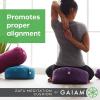 Gaiam Ergonomic Buckwheat(Black | Zafu)