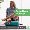 Gaiam Essentials Foam Roller, High Density Firm Deep Tissue Muscle Massager for Back Pain & Sore Muscles(18 Inch | Teal)
