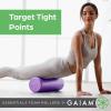 Gaiam Essentials Foam Roller, High Density Firm Deep Tissue Muscle Massager for Back Pain & Sore Muscles(18-inch | Black)