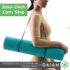Gaiam Essentials Premium Yoga Mat with Yoga Mat Carrier Sling (72″L x 24″W x 1/4 Inch Thick)