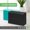 Gaiam Essentials Yoga Brick EVA Foam Block Accessories for Yoga, Meditation, Pilates, Stretching – 2 Pack(Black)