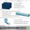 Gaiam Essentials Yoga Mat Set for Beginners | Kit Includes Premium Yoga Mat (72”Long x 24”W x 6mm Thick) with Yoga Mat Carrier Sling, Yoga Block 2 Pack, 6ft Yoga Strap, Hot Yoga Towel