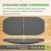 Gaiam Evolve Balance Board Standing Desk, Anti Fatigue Wobble Board for Home Office, Physical Therapy, Exercise Equipment, Stability Rocker for Constant Movement, Increase Focus, Floor Mat Alternative(Grey/Black)