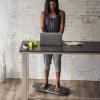 Gaiam Evolve Balance Board Standing Desk, Anti Fatigue Wobble Board for Home Office, Physical Therapy, Exercise Equipment, Stability Rocker for Constant Movement, Increase Focus, Floor Mat Alternative(Grey/Black)