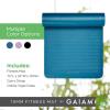 Gaiam Extra-Thick Yoga Fitness Mat and Exercise Mat with Non-Slip Texture and Easy Carry Strap(Black)