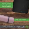 Gaiam Extra-Thick Yoga Fitness Mat and Exercise Mat with Non-Slip Texture and Easy Carry Strap(Black)