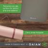 Gaiam Extra-Thick Yoga Fitness Mat and Exercise Mat with Non-Slip Texture and Easy Carry Strap(Purple)