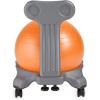 Gaiam Kids Balance Ball Chair – Classic Children’s Stability Ball Chair, Alternative School Classroom Flexible Desk Seating for Active Students with Satisfaction Guarantee, Grey/Orange , 35cm