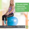 Gaiam Kids Balance Ball Chair – Classic Children’s Stability Ball Chair, Alternative School Classroom Flexible Desk Seating for Active Students with Satisfaction Guarantee, Blue/Green(Blue/Green)