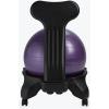 Gaiam Kids Balance Ball Chair – Classic Children’s Stability Ball Chair, Alternative School Classroom Flexible Desk Seating for Active Students with Satisfaction Guarantee, Blue/Green(Purple)