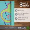Gaiam Kids Yoga Mat Exercise Mat, Yoga for Kids with Fun Prints – Playtime for Babies, Active & Calm Toddlers and Young Children (60″ L x 24″ W x 3mm Thick)(Seahorse)