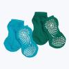 Gaiam Kids Yoga Socks (Pack of 2)(Green/Blue)