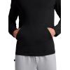 Gaiam Mens Bliss Balance Long Sleeve Pullover Hoodie, Relaxed Fit, Stretch Midweight Material(Black)