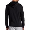 Gaiam Mens Bliss Balance Long Sleeve Pullover Hoodie, Relaxed Fit, Stretch Midweight Material(Black)
