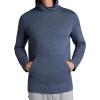 Gaiam Mens Bliss Balance Long Sleeve Pullover Hoodie, Relaxed Fit, Stretch Midweight Material(Cool Grey Heather)