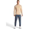 Gaiam Mens Bliss Balance Long Sleeve Pullover Hoodie, Relaxed Fit, Stretch Midweight Material(Humus)