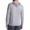 Gaiam Mens Bliss Balance Long Sleeve Pullover Hoodie, Relaxed Fit, Stretch Midweight Material(Sleet Heather)