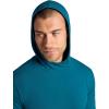 Gaiam Mens Bliss Balance Long Sleeve Pullover Hoodie, Relaxed Fit, Stretch Midweight Material(Submerged)