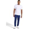 Gaiam Mens Chill Flex Jogger, Slim Fit, 30” Inseam, Stretch Midweight Material(Medieval Blue Heather)