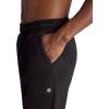 Gaiam Mens Comfort Jogger, Relaxed Fit, 30” Inseam, Stretch Heavyweight Material(Black)