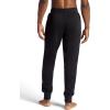 Gaiam Mens Comfort Jogger, Relaxed Fit, 30” Inseam, Stretch Heavyweight Material(Black)