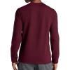 Gaiam Mens Cozy & Cool Long Sleeve Crewneck Top, Standard Fit, Stretch Midweight Micro Waffle Jacquard Material(Port Royale)