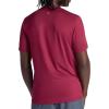 Gaiam Mens Everyday Basic Crewneck Top, Standard Fit, Stretch Midweight Material(Beet)
