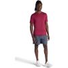 Gaiam Mens Everyday Basic Crewneck Top, Standard Fit, Stretch Midweight Material(Beet)